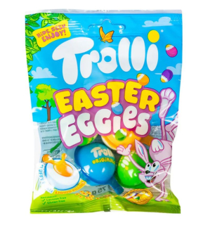 Želé TROLLI EGGIES 75 g - 4x plněná želé vajíčka - sáček