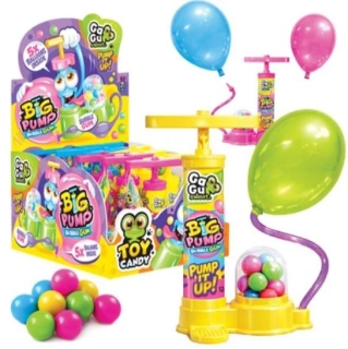 Hračka BIG PUMP 12 g - žvýkačky + pumpička & 5x balónek
