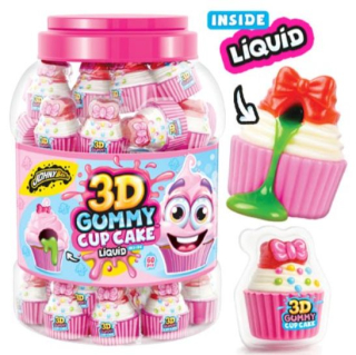 3D GUMMY 18 g - plněné želé - CUP CAKE (balení 60 ks)