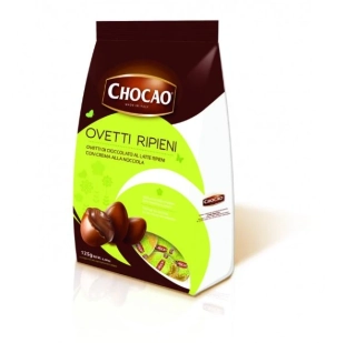 Italská čokoládová plněná vajíčka 125 g  - oříšková - VÝPRODEJ !!! DMT: 8/2026