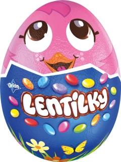 Čokoládové vajíčko LENTILKY 40 g VELKÉ - VÝPRODEJ !!! poslední 1 ks 