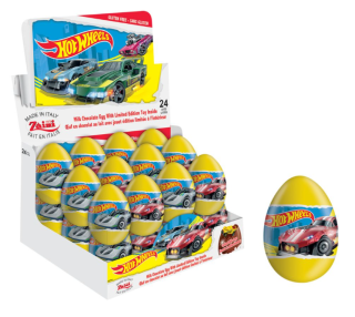 Italské čokoládové vajíčko ZAINI 20 g - s hračkou HOTWHEELS