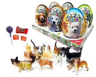 Plastové vajíčko MEGA XXXL 4v1 25 g PETSHOW