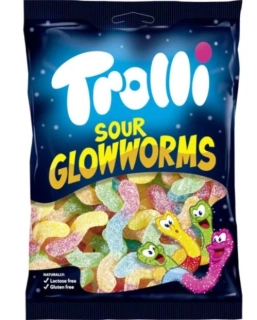 Želé TROLLI 200 g - kyselí ČERVÍCÍ - sáček
