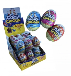 Čokoládové vajíčko CRAZY CHICKEN 20 g