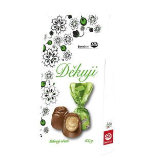 Bonboniéra B&S pralinky DĚKUJI 94.5 g  oříškový krém