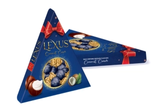 Bonboniéra LEXUS 120 g triangl KOKOS