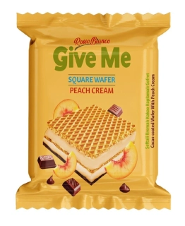 Oplatka Give Me 30 g - PEACH (balení 24 ks) - AKCE !!!