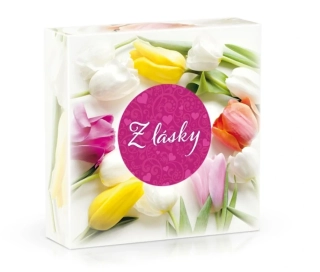 Čokoládové mini pralinky 68 g SLADKÝ DÁREK - tulipány - VÝPRODEJ !!! DMT: 11/2025
