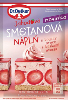 Smetanová náplň Dr.Oetker 50 g JAHODOVÁ