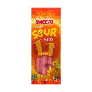 Želé pásky SWEETO 75 g kyselé - MANGO - VÝPRODEJ !!! DMT: 4/2026