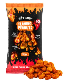 Arašídy v těstíčku HOT-CHIP 70 g - ve flaming chilli těstíčku
