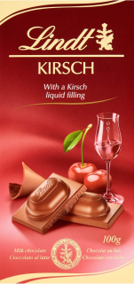 Čokoláda Lindt 100 g KIRSCH