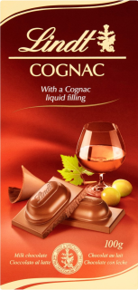 Čokoláda Lindt 100 g COGNAC