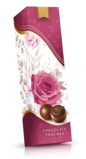 Italské čokoládové mini pralinky 40 g - RŮŽE