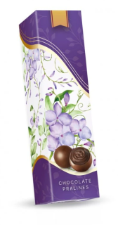 Italské čokoládové mini pralinky 40 g - FIALOVÉ