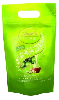 Pralinky LINDT LINDOR 1 kg BAG - PISTÁCIE