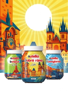 Oříškový krém NUTELLA 1 kg  XXXL - Dobré ráno 