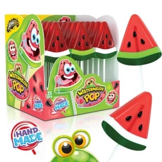 Ovocná lízátka 25 g MELOUN - WATERMELON LOLLIPOP - balení 25 ks