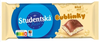 Čokoláda ORION Studentská pečeť BUBLINKY 90 g BÍLÁ