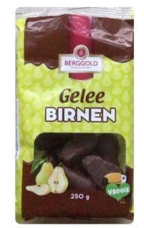Želé v čokoládě BERGGOLG 250 g HRUŠKA