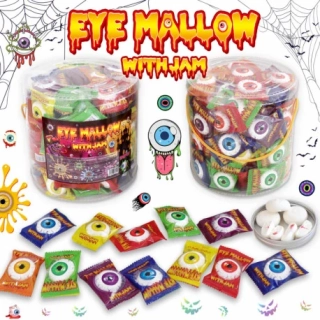 Želé marshmallow EYE MALLOW & JAM 3.5 g - marshmallow oko (balení 100 ks) - VÝPRODEJ !!! DMT: 1/2026