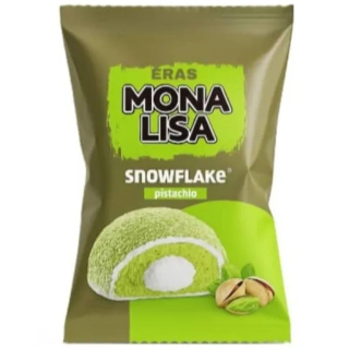 Piškotový řez SNOWFLAKE 35 g MONA LISA - pistáciový