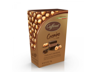 Italská zlatá bonboniéra CAFFAREL 150 g CREMINO DARK - HOŘKÁ