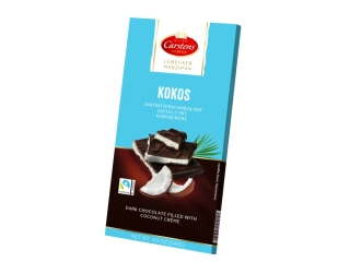 Hořká čokoláda CARSTENS 140 g - s kokosovým krémem - AKCE !!!