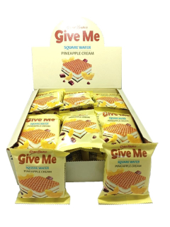 Oplatka Give Me 30 g - ANANAS (balení 24 ks) - AKCE !!!