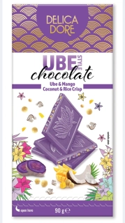 Bílá (fialová) čokoláda s UBE - DELICA DORE 90 g