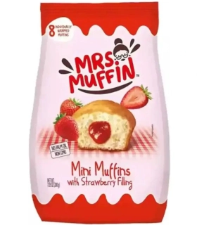 Muffiny MRS.MUFFIN 200 g - mini muffiny JAHODOVÉ