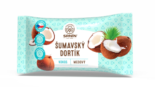 Šumavský dortík - medový perník SRNÍN v tmavé polevě 60 g - KOKOS