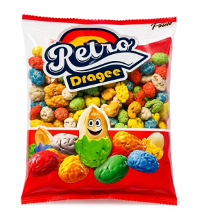 Lískooříškové barevné dražé RETRO 180 g