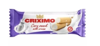 Kukuřičné trubičky CRIXIMO 18 g MLÉČNÉ (balení 24 ks)