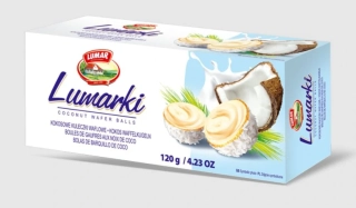 Vaflové kuličky LUMARKI 120 g kokosové