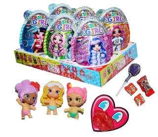 Plastové vajíčko XXL 4v1 20 g FASHION GIRL