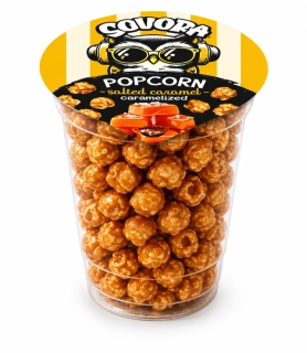 Popcorn SOVORA 60 g kelímek - SLANÝ KARAMEL