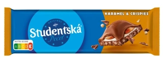 Čokoláda ORION Studentská Pečeť 235 g KARAMEL & CRISPIES