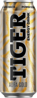 Energetický nápoj TIGER 500 ml v plechu - AURA GOLD - APPLE