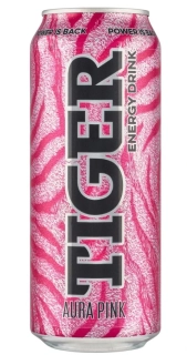 Energetický nápoj TIGER 500 ml v plechu - AURA PINK - CANDY