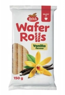 Vaflové trubičky BRICK 150 g VANILKA