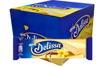 Oplatka DELISSA 30 g vanilková bílá - balení 30 ks