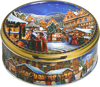 Máslové sušenky JACOBSEN WINTER 150 g - kovová dóza