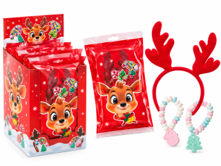 Čelenka SOBÍ UŠI & 2x náramky z komprimátu 25 g