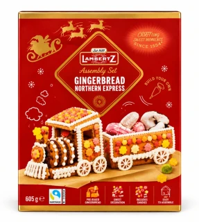 Perníkový vláček LAMBERTZ  1035 g - stavebnice z perníčků