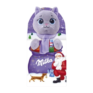 Milka plyšák & Milka sladkosti 96 g - KOČIČKA