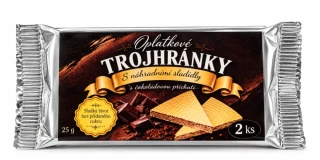 Lázeňské trojhránky SE SLADIDLY 25 g ČOKOLÁDOVÉ