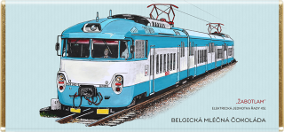 Čokoláda RETRO 100 g vlak  Elektrická jednotka řady 451 „Žabotlam“  mléčná - VÝPRODEJ !!! DMT: 10/2025