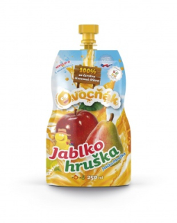 Mošt OVOCŇÁK 250 ml  Jablko - Hruška